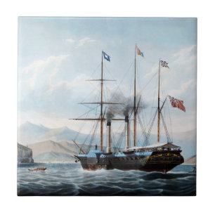 P&O stoomschip Bentinck 1844 Tegeltje