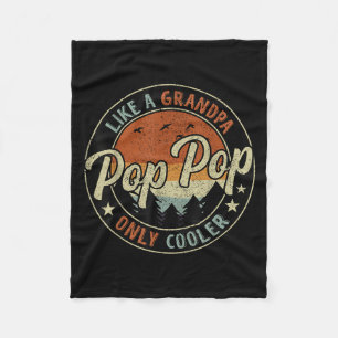 P P Als een opa, alleen koeler Retro Vintage Vader Fleece Deken