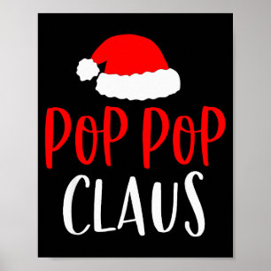 P P Claus-shirt Leuke Kerst-Pyjama's Opa Poster