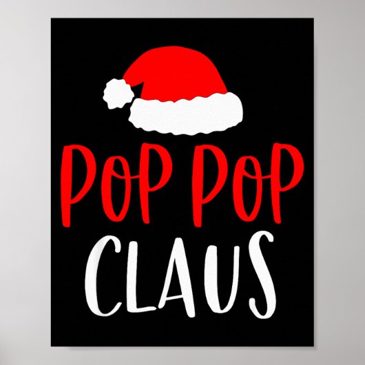 P P Claus-shirt Leuke Kerst-Pyjama's Opa Poster (Voorkant)