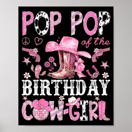P P Of The Birthday Cow-girl Nk Disco Rodeo P P  Poster (Voorkant)