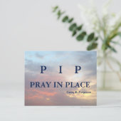 P P P BID OP ZIJN PLAATS BRIEFKAART (Staand voorkant)