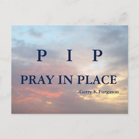 P P P BID OP ZIJN PLAATS BRIEFKAART (Voorkant)