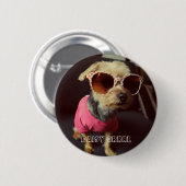 P-P-P-PAW-DEE RONDE BUTTON 5,7 CM (Voorkant /achterkant)