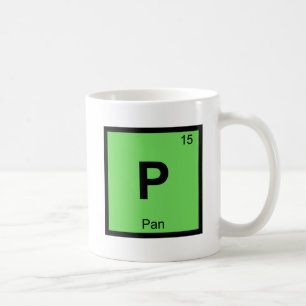 P - Pan God Scheikunde Periodiek Systeem Symbool Koffiemok