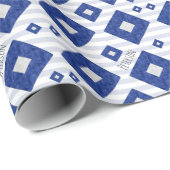 P Papa Nautical Signal Flag | Maritieme Code Cadeaupapier (Rol Hoek)