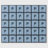 P - Paukasius Grieks chemiesurieschemiesurieschemi Cadeaupapier (Vlak)