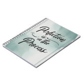 P: Perfectie zit in het proces Notitieboek (Linkerzijde)