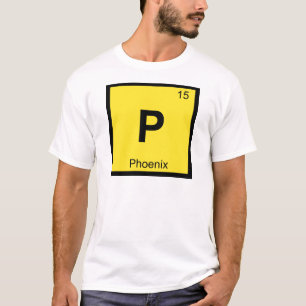 P - Phoenix Griekse scheikunde Periodiek systeem s T-shirt