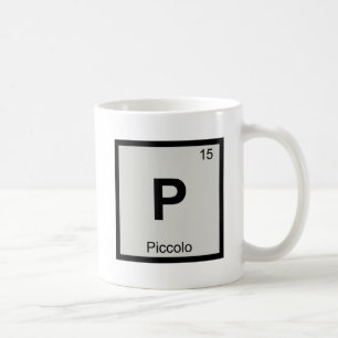 P - Piccolo Muziek Scheikunde Periodiek Systeem Sy Koffiemok