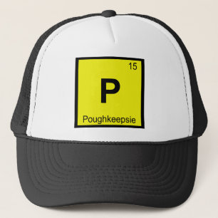 P - Poughkeepsie New York Scheikunde Periodiek Sys Trucker Pet