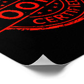 P Pular Slang Quote Valentines Certified Oki  Poster (Hoek)