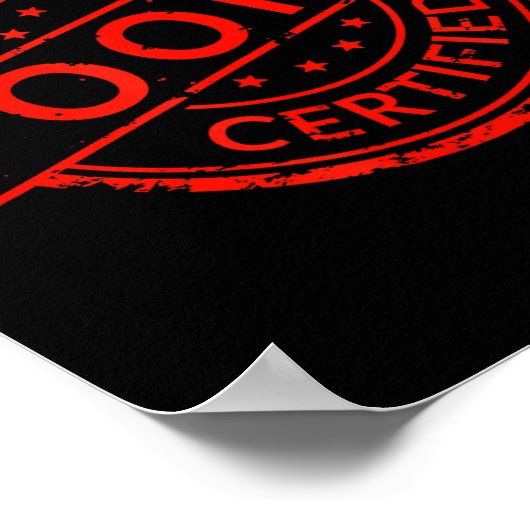 P Pular Slang Quote Valentines Certified Oki  Poster (Hoek)