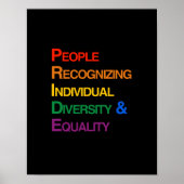 P-R-I-D-E: MENSEN ERKENNEN INDIVIDUELE DIVERSITEIT POSTER (Voorkant)