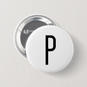 P RONDE BUTTON 5,7 CM (Voorkant /achterkant)