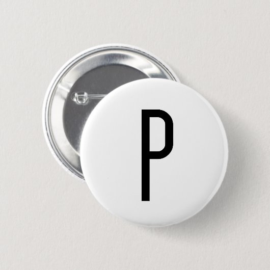 P RONDE BUTTON 5,7 CM (Voorkant /achterkant)