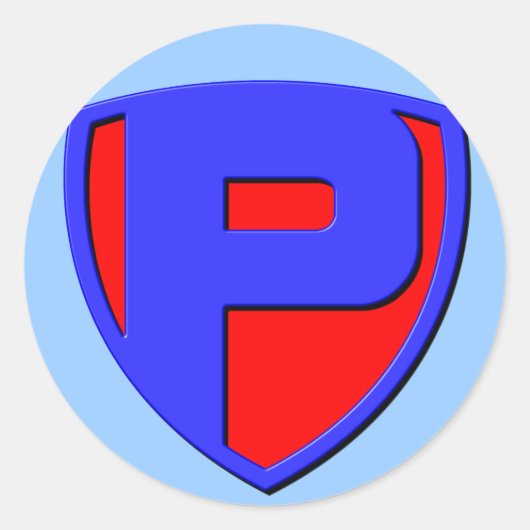 P RONDE STICKER (Voorkant)