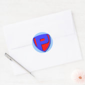 P RONDE STICKER (Envelop)