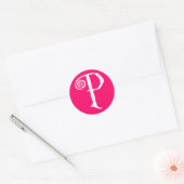 P RONDE STICKER (Envelop)