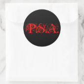 P.S.A.-Sticker Ronde Sticker (Tas)