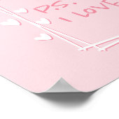 P.S. I Love You Valentijnsdag Wall Art Sign Poster (Hoek)
