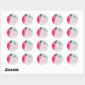 p.s. Ik hou van je! Ronde Sticker (Vel)