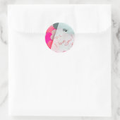 p.s. Ik hou van je! Ronde Sticker (Tas)