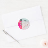 p.s. Ik hou van je! Ronde Sticker (Envelop)
