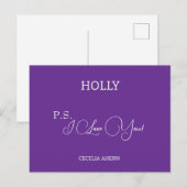 P.S. Ik hou van jou persoonlijk Briefkaart (Voorkant / Achterkant)