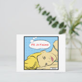 P.S Je t'aime Briefkaart (Staand voorkant)