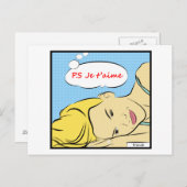 P.S Je t'aime Briefkaart (Voorkant / Achterkant)