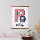 P staat voor gepersonaliseerd... hangend wandkleed (Slaapkamer)