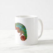 P staat voor Panther Chameleon Koffiemok (Voorkant rechts)
