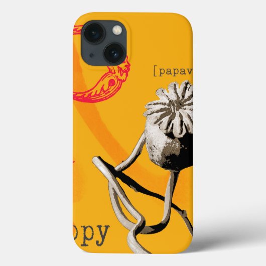 P staat voor papaver Case-Mate iPhone case (Achterkant)