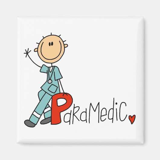 P staat voor Paramedicus Magneet (Voorkant)