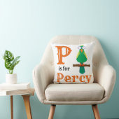 P staat voor Percy babyjongen Kussen (Stoel)