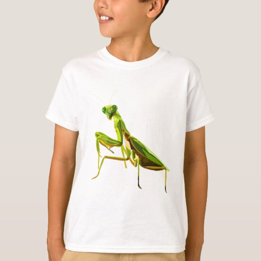 P staat voor Praying Mantis T-shirt (Voorkant)