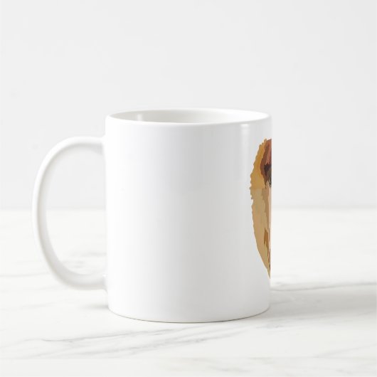 P staat voor Proboscis Monkey Koffiemok (Links)