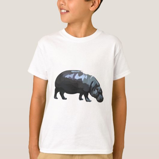 P staat voor Pygmy Hippo T-shirt (Voorkant)
