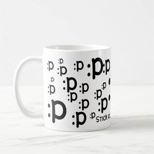 :p, steek uw tong uit de Mok (Links)