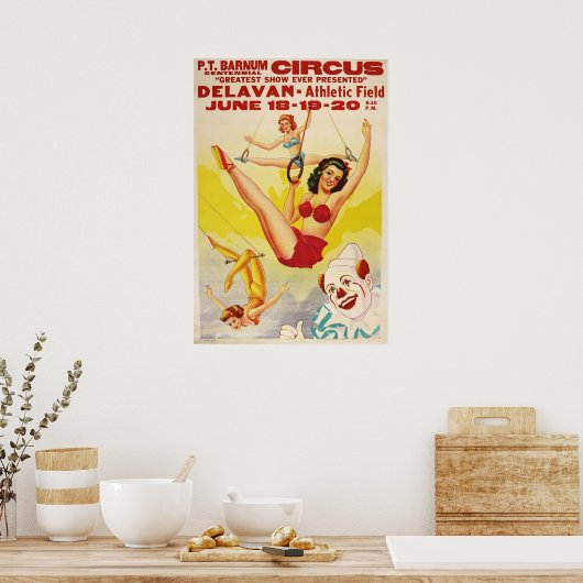 P.T. Barnum Centennial Circus Poster (Keuken)