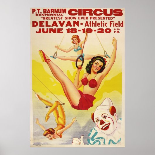 P.T. Barnum Centennial Circus Poster (Voorkant)
