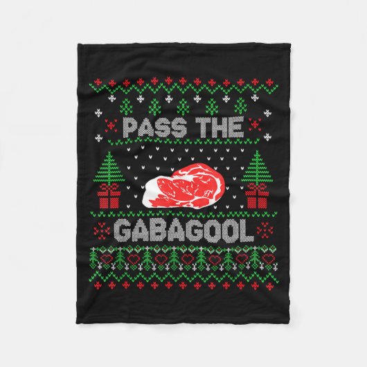P The Gabagool Tacky Ugly Christmas Sweater For Me Fleece Deken (Voorkant)