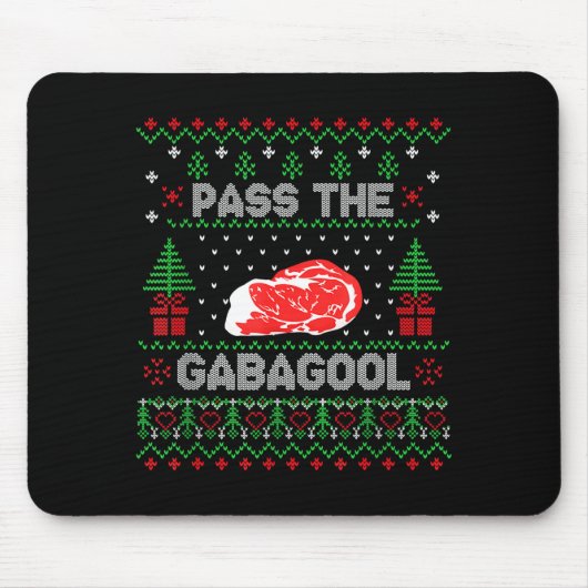 P The Gabagool Tacky Ugly Christmas Sweater For Me Muismat (Voorkant)