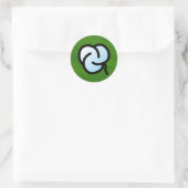P. Trillia-ronde Ronde Sticker (Tas)