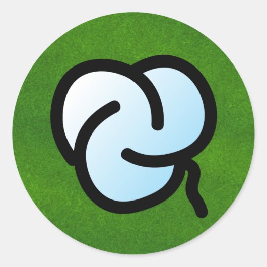 P. Trillia-ronde Ronde Sticker (Voorkant)