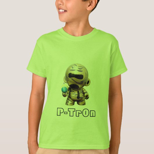 P-Tron Laser - Groen T-shirt (Voorkant)