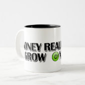 P van 2 koffie-Mok Tweekleurige Koffiemok (Voorkant links)