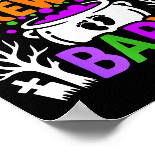 P Van De Brouwende Baby Halloween Kostuum  Poster (Hoek)