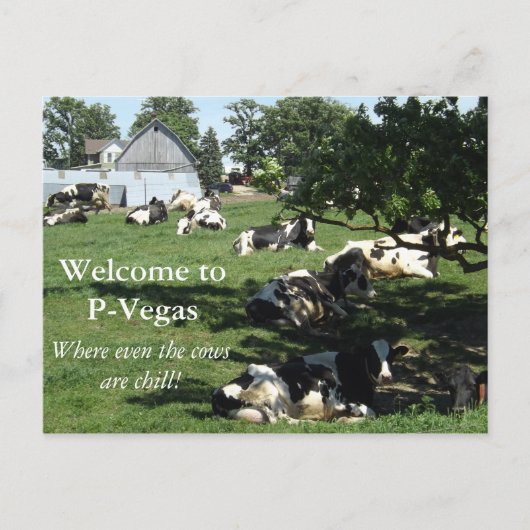 P-Vegas Platteville, Wisconsin Briefkaart (Voorkant)